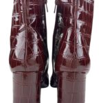 Dorothy Perkins Botki Lakierowane Bordowe 7 40 EU - zdjęcie 3