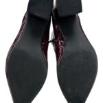 Dorothy Perkins Botki Lakierowane Bordowe 7 40 EU - zdjęcie 4