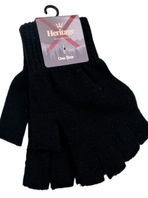 Heritage Rękawiczki Bez Palców Czarne ONE SIZE - zdjęcie 3