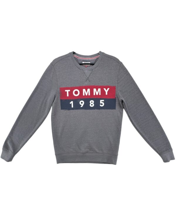 Tommy Jeans Bluza Męska Nadruk Logo Szara XS 34 EU