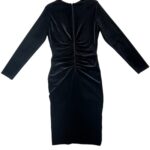 Roman Sukienka Welurowa Czarna M 38 EU - zdjęcie 3