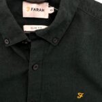 Farah Koszula Męska Ciemny Zielony L OGO XS 34 EU - zdjęcie 2