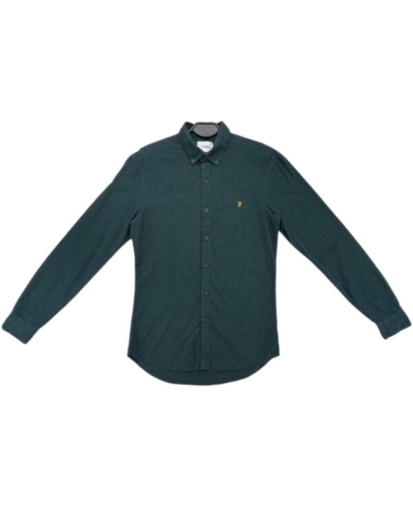 Farah Koszula Męska Ciemny Zielony L OGO XS 34 EU