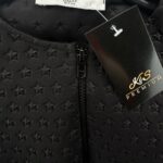 MS Kurtka Dziecięca Czarna Gwiazdki 10 11 Lat 146 CM - zdjęcie 2