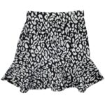 Nasty Gal Spódniczka Damska Czarno Biała Mini Falbana XS 34 EU - zdjęcie 1