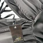 Boohoo Sukienka Czarna Satynowa S 36 EU - zdjęcie 2