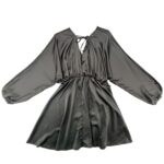 Boohoo Sukienka Czarna Satynowa S 36 EU - zdjęcie 3