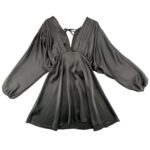 Boohoo Sukienka Czarna Satynowa S 36 EU - zdjęcie 1