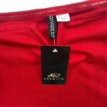 HM Divided Damski Krótki Top Czerwony M 38 EU - zdjęcie 2