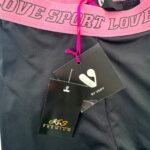 By Very Dziewczęce Legginsy Sportowe Czarny Różowy 128 CM 8 LAT - zdjęcie 2