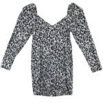 Asos Sukienka W Panterkę Guziki M 38 EU - zdjęcie 3