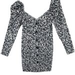 Asos Sukienka W Panterkę Guziki M 38 EU - zdjęcie 1