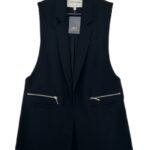 River Island Kamizelka Damska Elegancka Czarna S 36 EU - zdjęcie 1