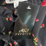 Wild Honey Sukienka Asymetryczna Czarna W Kwiaty S 36 EU - zdjęcie 2