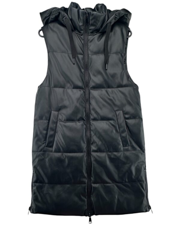 Primark Kamizelka Pikowana Z Kapturem Damska Czarna XS 34 EU