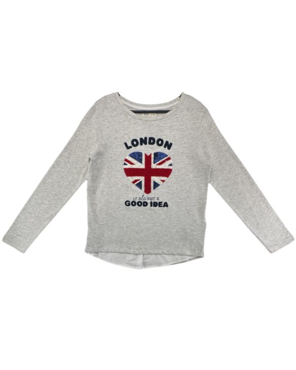 Springfield Bluza Damska Szara Z Haftem London S 36 EU