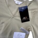 Candy Couture Bluzka Dziecięca Prążkowana Khaki Zielony 9 Lat 134 CM - zdjęcie 2