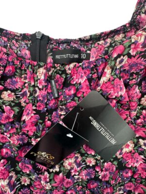 PrettyLittleThing Sukienka W Kwiaty Różowe M 38 EU - zdjęcie 2