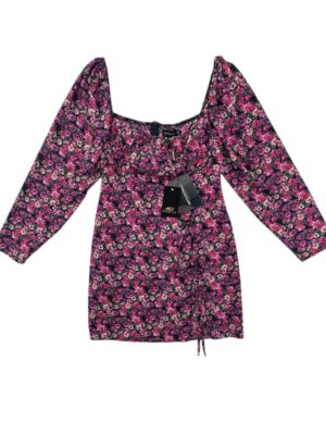 PrettyLittleThing Sukienka W Kwiaty Różowe M 38 EU - zdjęcie 1
