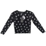 Primark Bluzka Dziecięca Z Siateczki Top Czarna Yin Yang 7 8 Lat 128 CM - zdjęcie 1