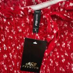 FB Sister Bluzka Damska Czerwona w Kwiaty S 36 EU - zdjęcie 2