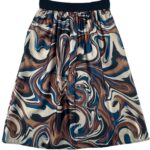New Style Spódnica Damska Elegancka Wzorzysta Uniwersalna - zdjęcie 3