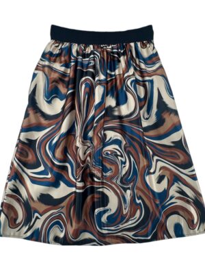 New Style Spódnica Damska Elegancka Wzorzysta Uniwersalna - zdjęcie 3