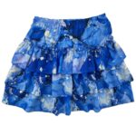 New Collection Spódnica Z Falbanami Niebieska One Size - zdjęcie 3