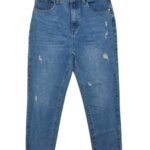 Jeansy Damskie Z Przetarciami XL 42 EU