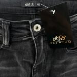 Nuna Lie Jeansy Damskie Dzwony Czarne XS 34 EU - zdjęcie 2