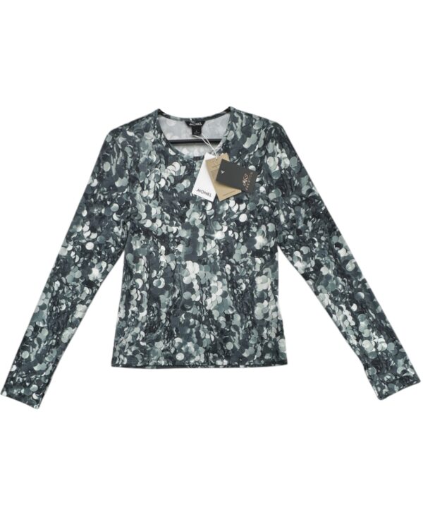 Monki Bluzka z Długim Rękawem Wzór L 40 EU