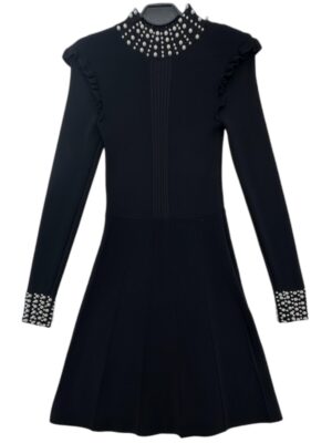 River Island Sukienka Czarna Z Perełkami XS 34 EU - zdjęcie 1