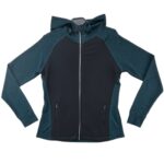 Workout Bluza Sportowa Z Kapturem Damska Turkusowo Czarna L 40 42 44 EU - zdjęcie 1