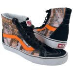 Vans Sk8-Hi Buty Wysokie Unisex Damskie Męskie Czarno Pomarańczowe R. 39 EU - zdjęcie 1