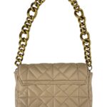 Zara Torebka Damska Beżowa Złoty Łańcuch - zdjęcie 3