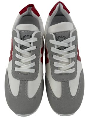 Buty Damskie Sportowe Biało Szare Z Czerownym "M" R. 36 EU - zdjęcie 2