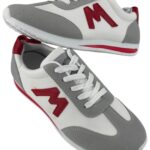 Buty Damskie Sportowe Biało Szare Z Czerownym "M" R. 36 EU
