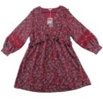 Joe Browns Sukienka Damska Bordowa Wzorzysta XXXXL 48 EU - zdjęcie 1