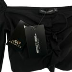 PrettyLittleThing Bluzka Czrna Elegancka S 36 EU - zdjęcie 2