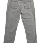 Jeansy Damskie Szare Postrzępione Nogawki - zdjęcie 2