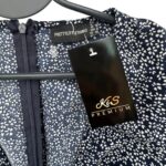 PrettyLittleThing Sukienka Damska Granatowa W Kwiatki M 38 EU - zdjęcie 2