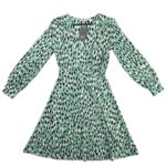 HM Sukienka Mini Zielona Z Wzorem XS 34 EU - zdjęcie 1