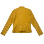 Only Kurtka Ramoneska Żółta Ekoskóra L 40 EU - zdjęcie 3