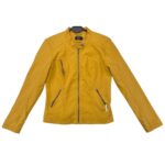 Only Kurtka Ramoneska Żółta Ekoskóra L 40 EU - zdjęcie 1