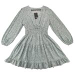 Stella Morgan Sukienka Biała Zielony Kwiatowy Wzór M 38 EU - zdjęcie 1