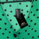 Dunnes Stores Bluzka Koszulowa Damska Zielona W Kropki XXL 44 EU - zdjęcie 2