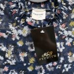 Taifun Sukienka Elegancka Kwiatowy Wzór Siateczka - zdjęcie 2