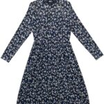 Taifun Sukienka Elegancka Kwiatowy Wzór Siateczka - zdjęcie 1