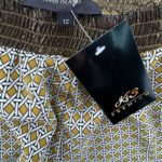 River Island Spodnie Wzorzyste Złote M 38 EU - zdjęcie 2