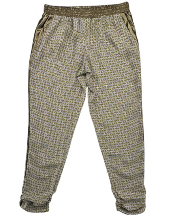 River Island Spodnie Wzorzyste Złote M 38 EU